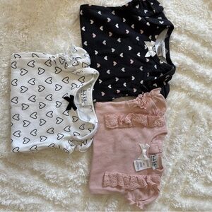 Nicole Miller Black and White Bib One Pieces